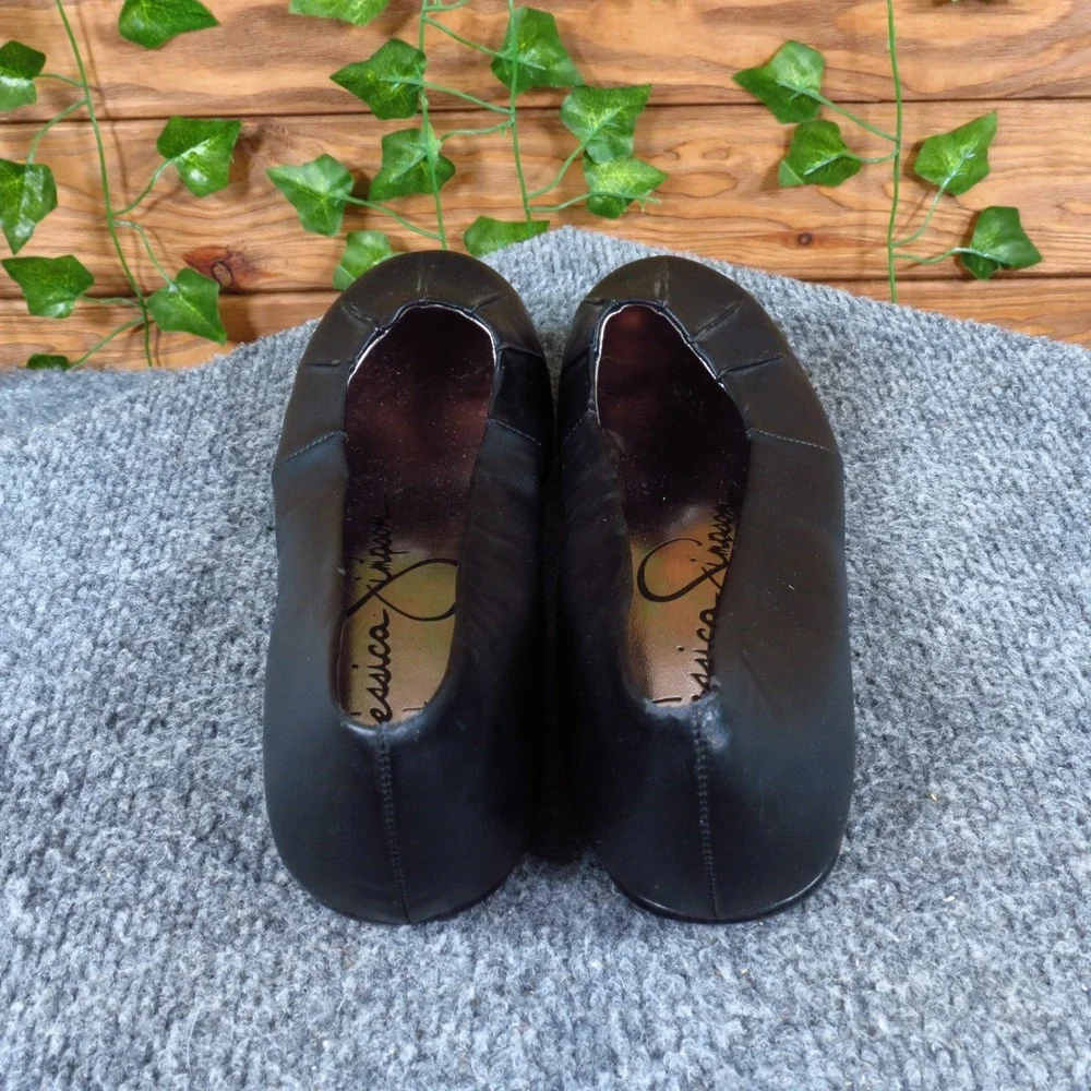 Jessica Simpson Deedra Girls Flats Size 4 Dress Casual Black Synthetic Shoes‎